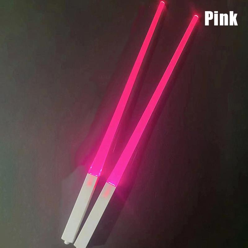 1 Pair Glowing Chopsticks Light Up Sticks Versatile Led Chopsticks For Club Party Wedding Birthday Raves Concert Reusable