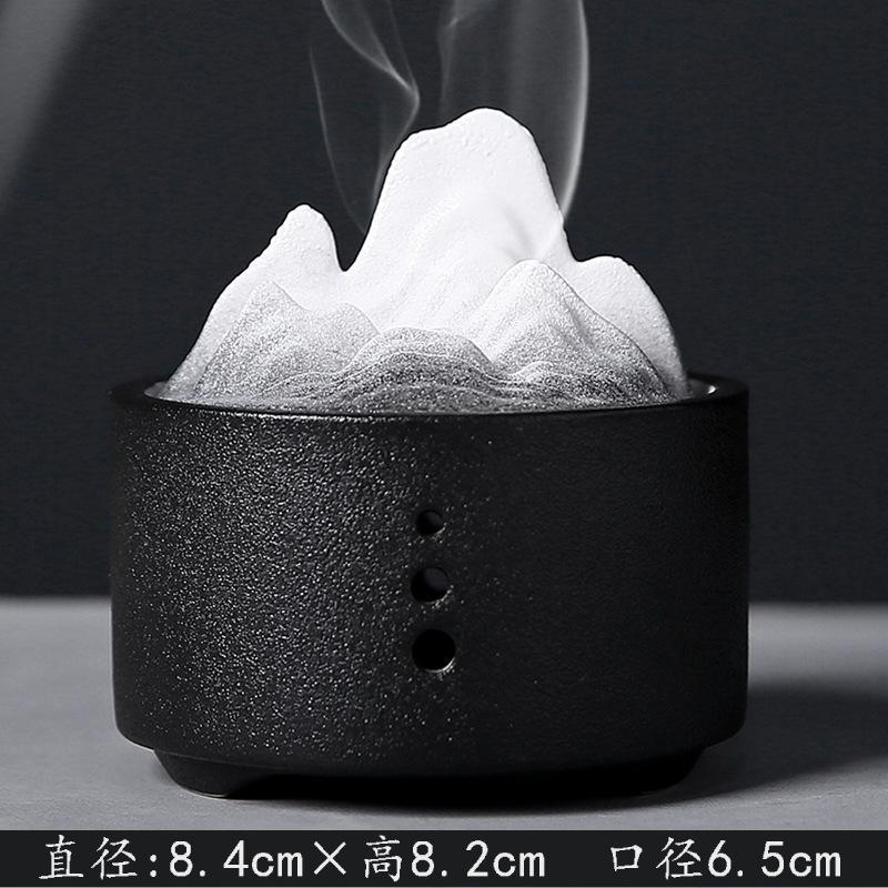 Zen Tea Table Incense Burner Ceramic with Lid for All Incense Types Japanese Style Ash Catcher Bowl Multifunctional Home Decor