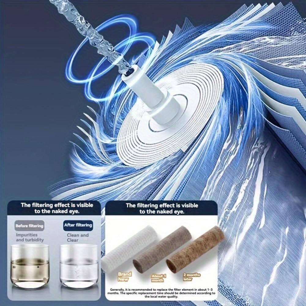 5 Spray Spa Shower Head ABS Portable High Pressure Large Flow Filtered Shower Heads with Stop Button Universal Bathroom Nozzle