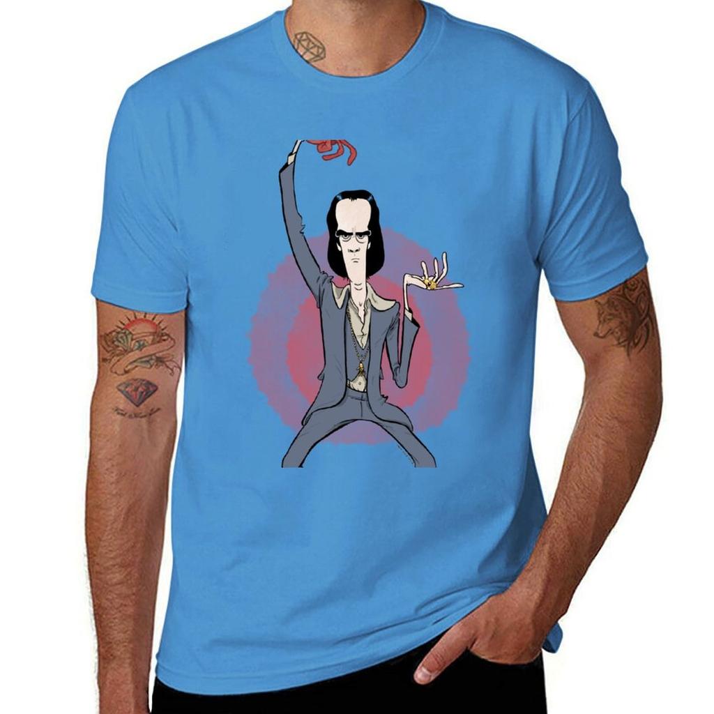 Nick Cave Sticker T-Shirt Boys Whites Shirts Graphic Tees Heavyweights Heavyweight T Shirts for Men