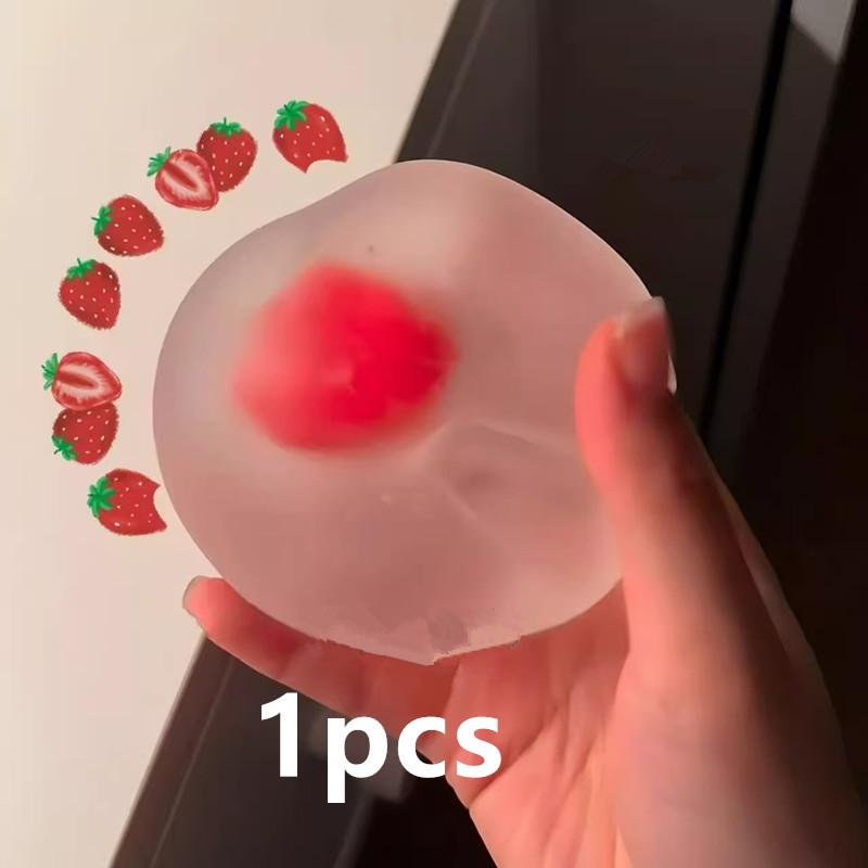 Strawberry Mochi Squeeze Toys Stress Relief And Vent Anger Fidget Toys Slow Rebound Stress Relief Toy Relieve Stress Squishy Toy