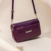 Autumn Retro Small Square Bag, Soft Leather, Elegant Single-shoulder Bag, Ins Middle-aged Mom Bag