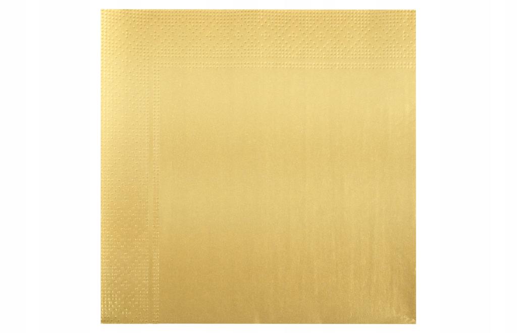 Ravi Solid Gold Napkins 20Pcs