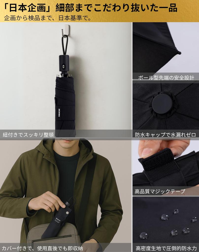 FANACAN Lightweight Folding Folds in 5 Shape Memory Folding UV Light Automatic Complete Light Heat Suitable for Sun and Unisex for Men and Women