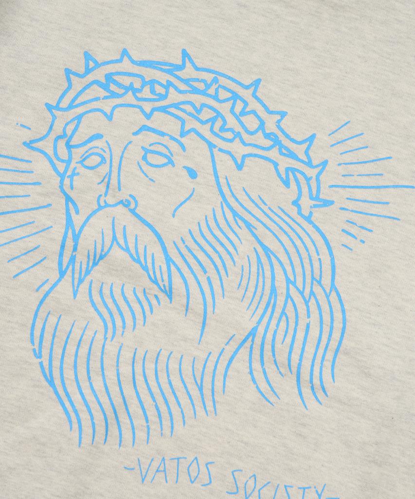 STIGMA Jesus Oversized Crewneck Oatmeal Melange