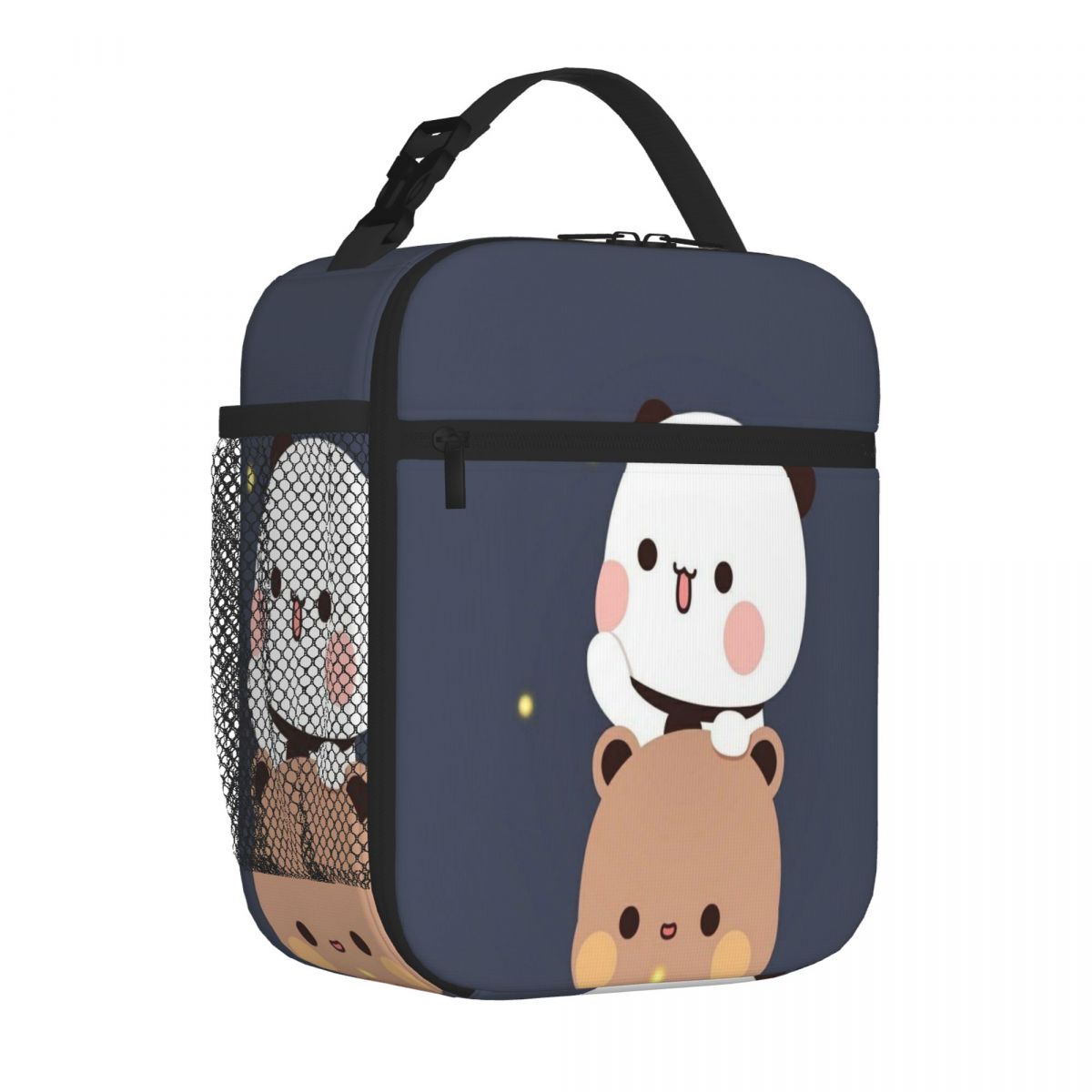 Bestselling Panda Bear, Bubu Dudu Neoprene Texture Camping Lunch Bag Office Homemade Meal Compact Lunch Bag One Size