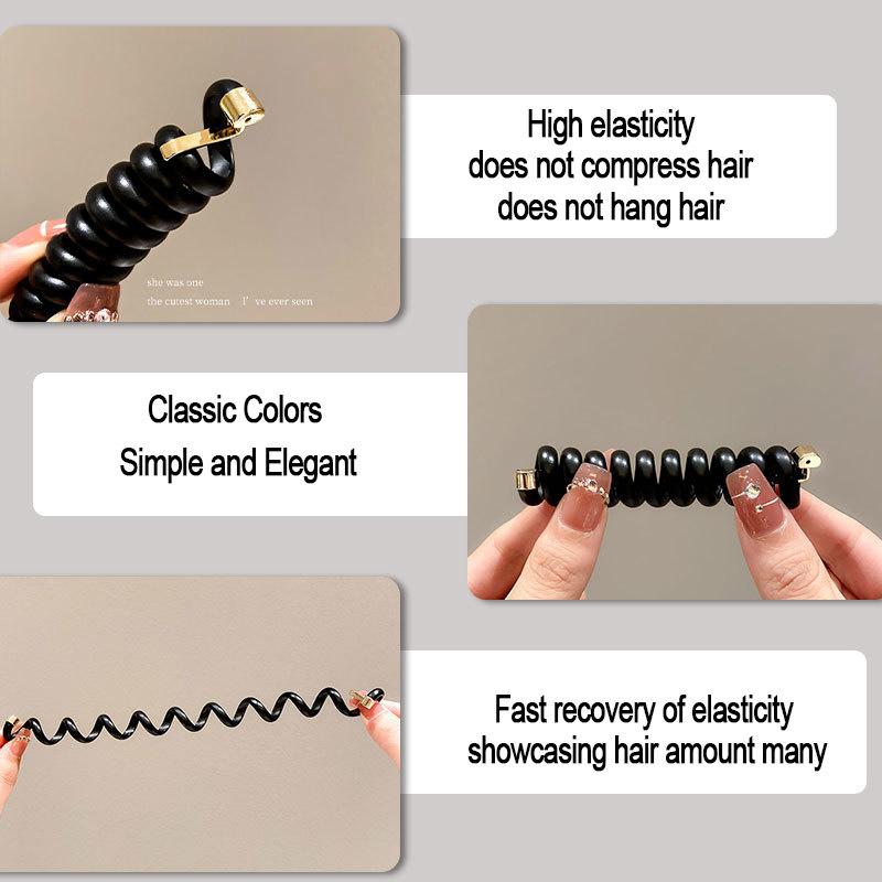 Neue Mode Einfache Telefon Draht Elastische Haar Bands Koreanische Gummiband Haar Ringe Gum Für Frauen Mädchen Haar Zubehör Kopfbedeckungen