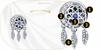 Dreamcatcher Charms 925 Bead Feather Moon Charms Pr S925