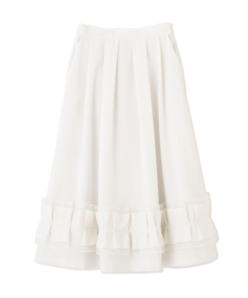 Flared Skirt Double Cloth 36 [ADORE] Women's 531-6220701 031_Ecru