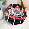 Sport Club Football Crest Printed Automatic Umbrella, 8-Frame for Travel, camping, Casual Umbrella, Essential Gift for  for family and friends
