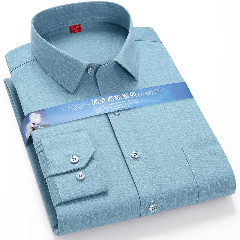 Larger Size 7XL 6XL 5XL Stripe Shirts For Men Long Sleeve Casual Autumn Plaid High Quality Button Up Slim Fit Check Male Blouse