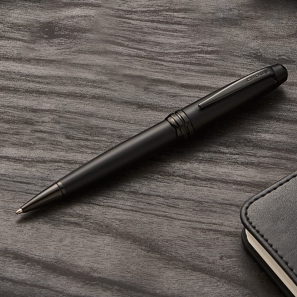 CROSS Bailey Matte Black Lacquer Ballpoint Officially Imported Pen, Oil-Based, NAT0452-19,