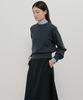 Lingseoul Whole Garment Volume Knit-Charcoal