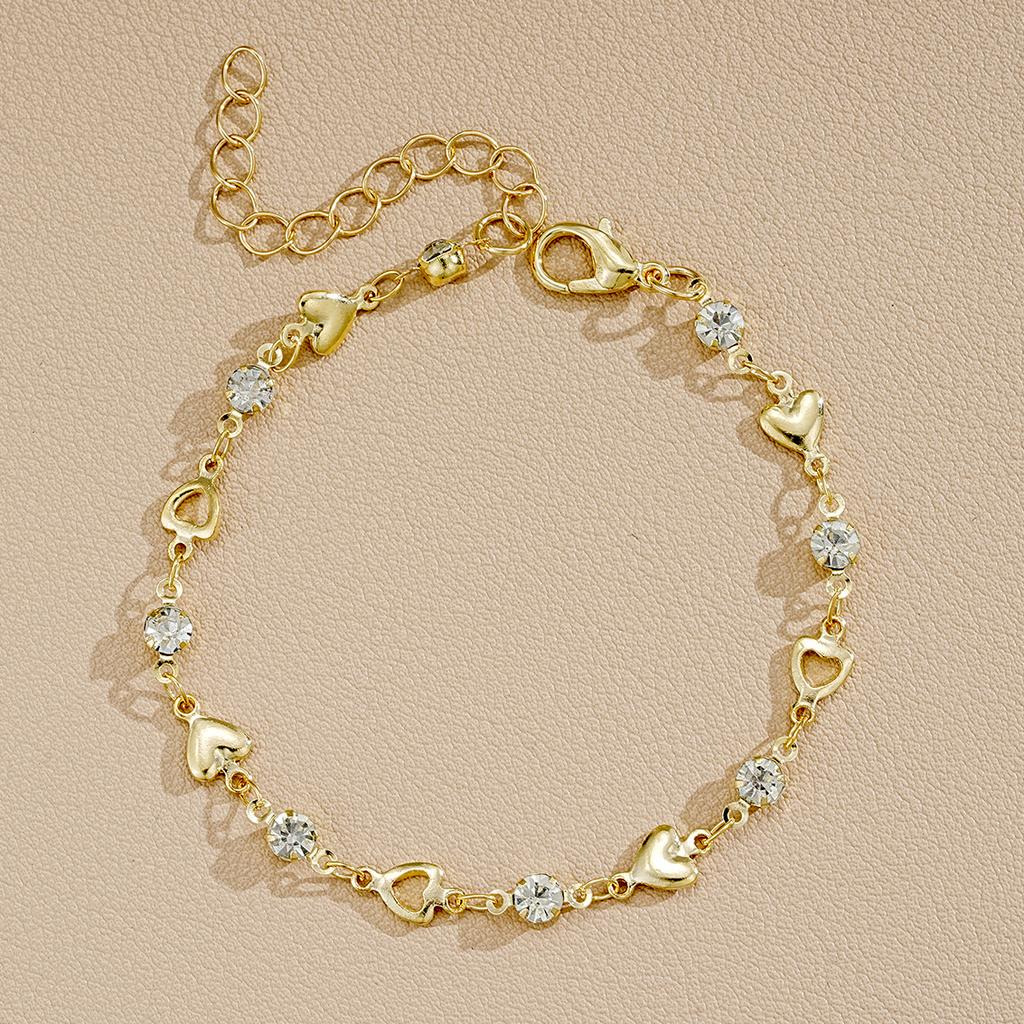 7Pcs/Set Bohemian Bracelet For Women Punk Style Cold Color Pearl Metal Multi-layer Hollow Twisting Snake Chain Simple Jewelry