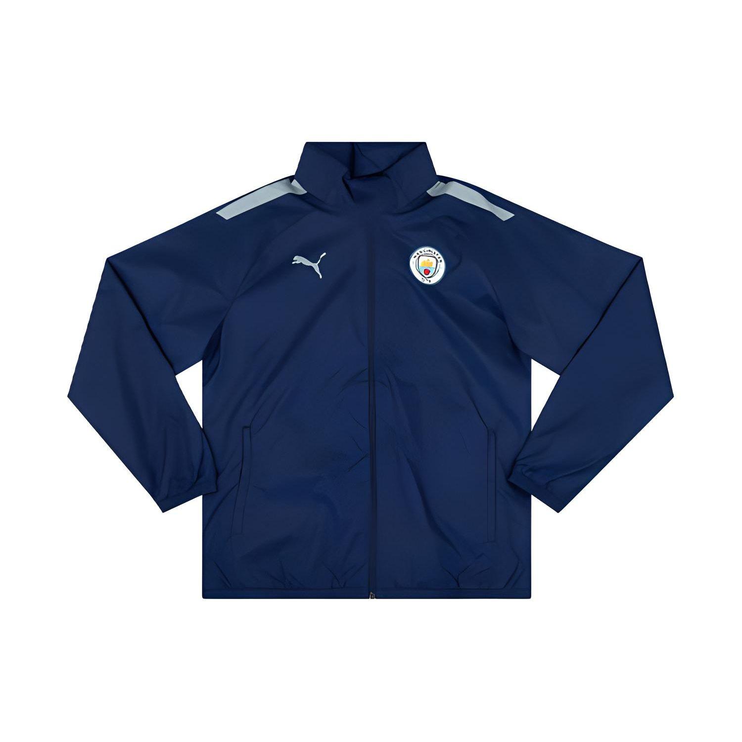 

Мужская куртка Puma Manchester City All-Weather Player Version с длинным рукавом и воротником-молнией, темно-синяя 764480-13 S