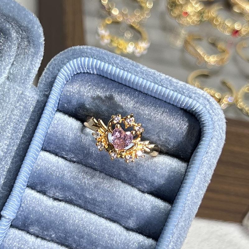 Temperament Versatile Color Butterfly Enamel Ring Women's New Light Luxury Retro Fashion Niche Design Fashion Ring