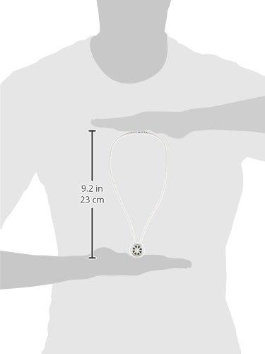 BANDEL Standard Necklace, White, String Length: 40cm, String Thickness: 1.8mm, Head Diameter: 20mm, Head Thickness: 4.8mm