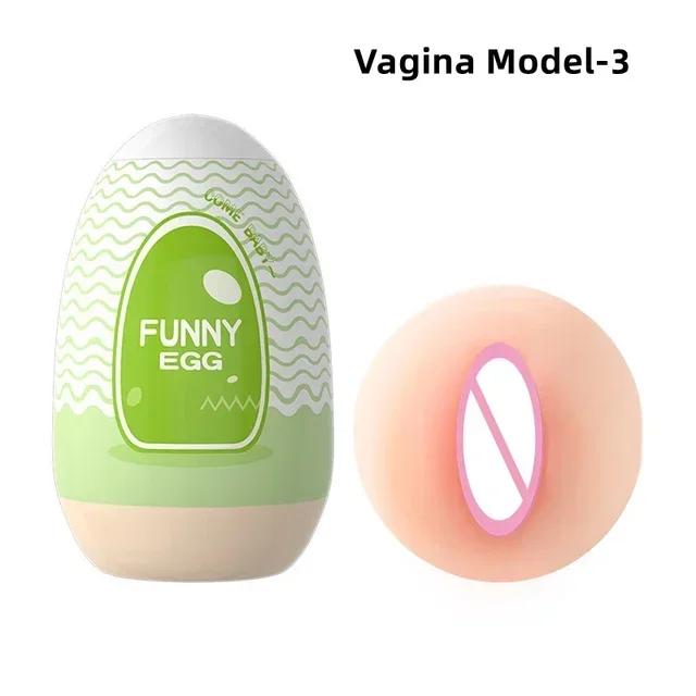 Ei Tragbarer Stimulator Penis-Massagegerät Weiches Gummi Sexspielzeug für Erwachsene für Männer Realistische Vagina Pocket Pussy Mini-Tassen Masturbator