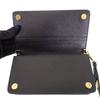 PRADA  1DH029 Wallet Chain black Safiano Women