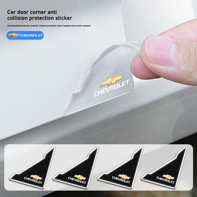 4 Adet Araba Kapı Silikon Tampon Etiketi Çarpışma Önleyici Çizilme Önleyici Spark Captiva Cruze Malibu Equinox Trax Camaro İçin