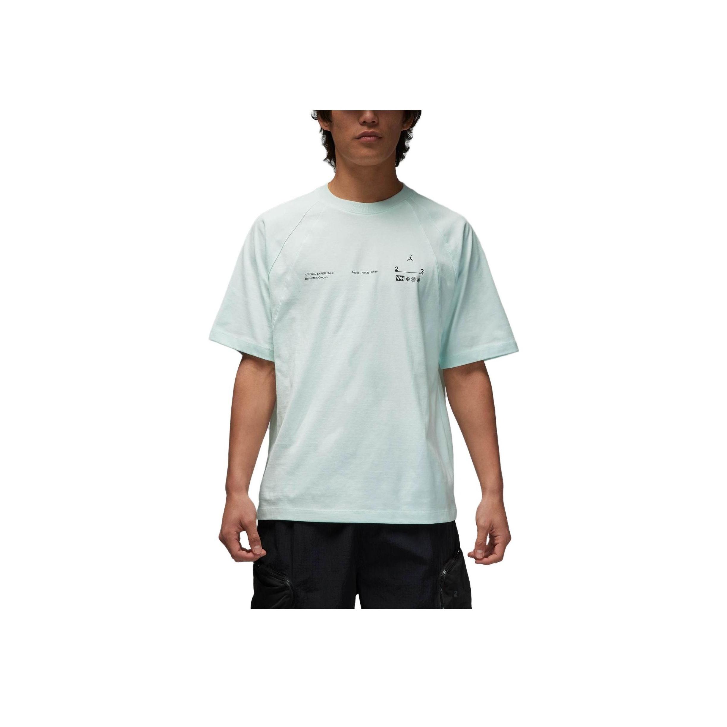 

Jordan Мужская футболка с круглым вырезом 23 Engineered со сплошным принтом, светло-зеленая DX9592-394 XL