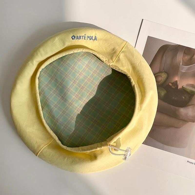 Beret Double Sided Japanese Spring Ladies Versatile Sweet And Cute Painter Hat