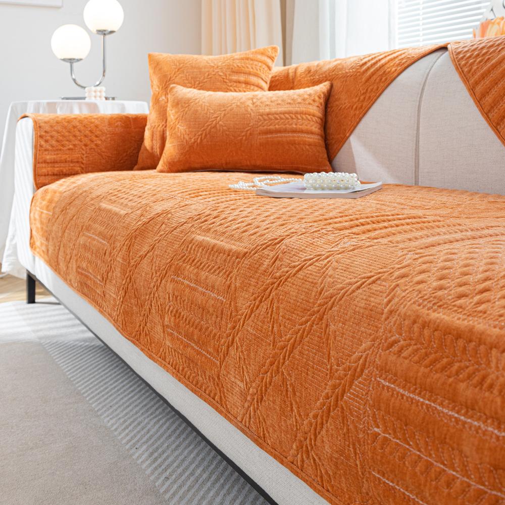 

Подушка для дивана из синели Four Seasons, универсальная простая современная тканевая подушка из высококачественной ткани с защитой от царапин 70X70