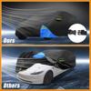 Motoforti Waterproof Car Cover Car Outdoor Full Car Cover for Tesla Model 3 210DBlack Blue with Door Zipper