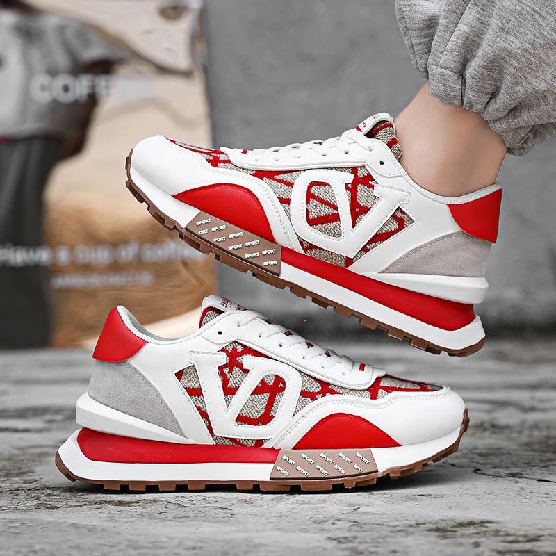 New Spring and Autumn Anti Slip Thick Sole Men's Forrest Gump Shoes Trendy Fashion Designer Brand Sports Shoes Breathable Size44