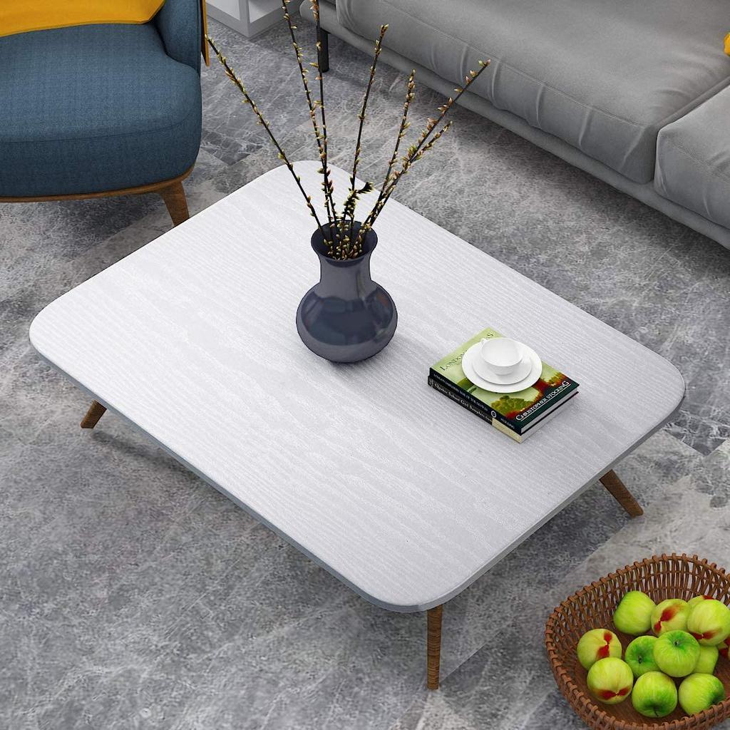 1pc Self-Adhesive White Wood Adhesive Paper Decorative Film For Furniture Real Wood Grain For Cabinet Decoration Easy to Clean