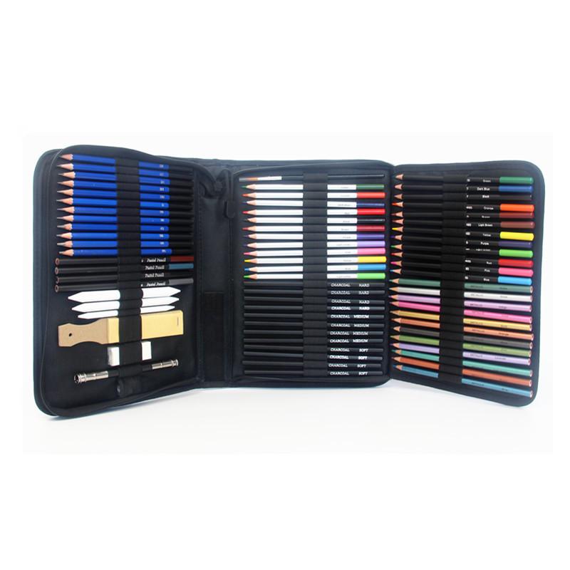 Sketch and Color Set: 35/71/145 Sketch Pencils, 72/120/180 Colored Pencils, 33/42/83/182 Drawing Pens