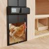 Automatic Chicken Coop Door Aluminum Alloy Powered Weather Resistant Fowl Gate for