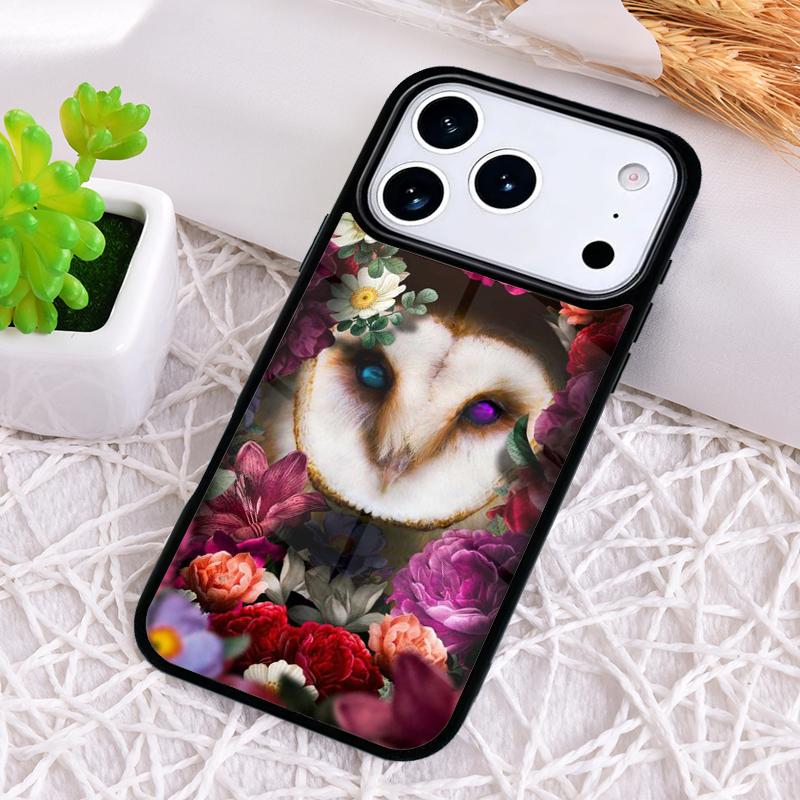 Animal Owl Phone Case for iPhone 17 Air 16 15 11 12 14 13 Pro Max Shockproof Cover