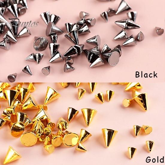 1 Box 6 Grid Mini Metal Nail Charms Easy To Use Unique Nail Art Decorations for Beginners Professionals