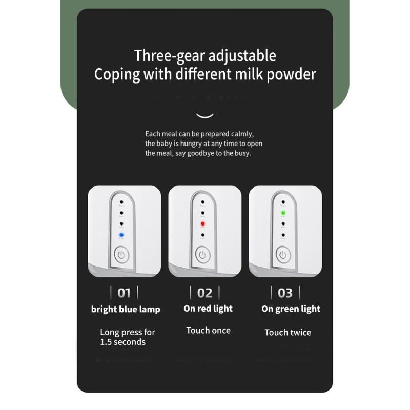 Electric Baby Formula Mixer Pitcher Auto Mixing Travel Friendly Hands Frees Infant Bottle Shaker for Breastmilk & Powder