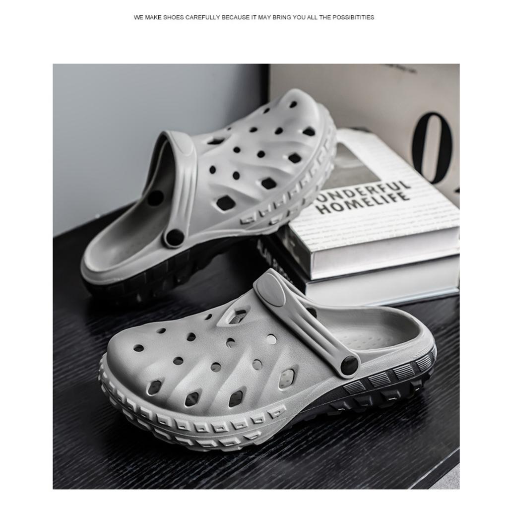 Men's, EVA Slippers, Thick Soled, Non Slip, Toe Over Slippers, Casual, Versatile, Beach Sandals