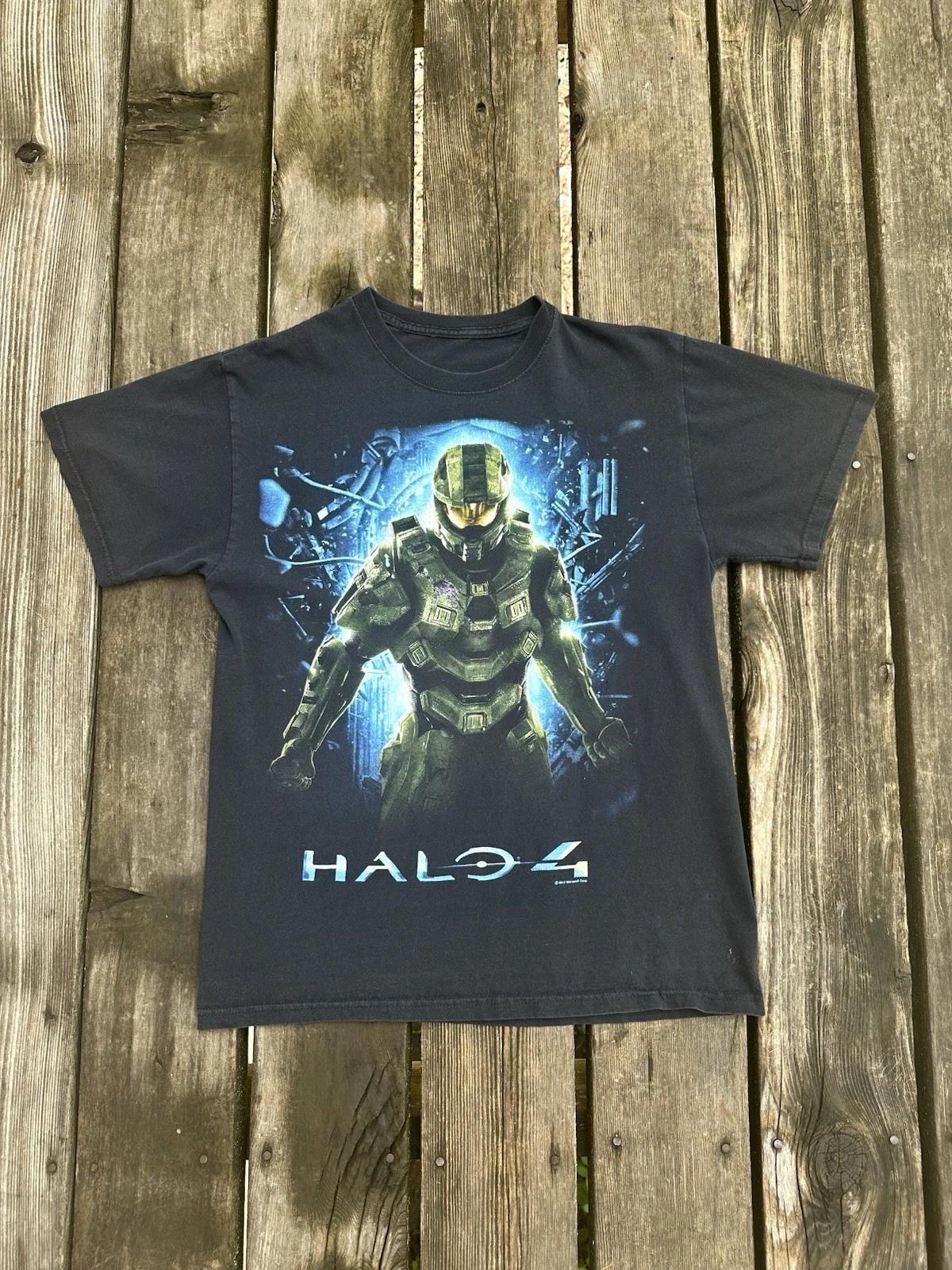 Halo 4 Video Game Promo T Shirt Men’s Small Distressed M