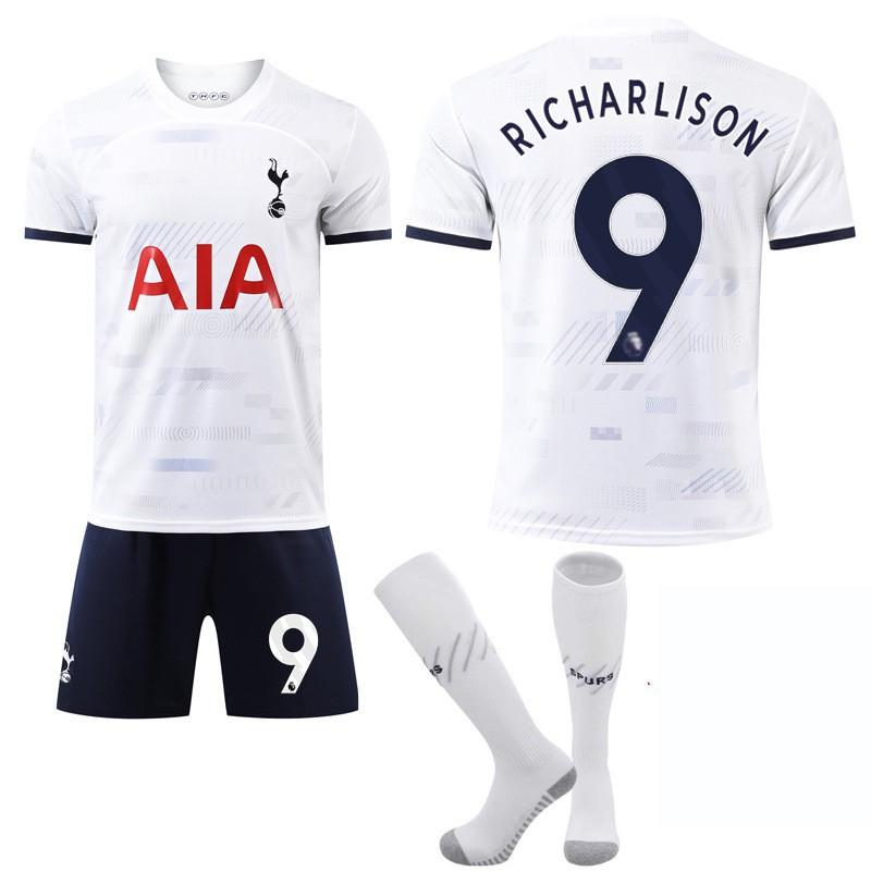 2324 Kit Calcio Casa Tottenham Hotspur Maglia Numero 7 Son Heung-min 9 Richarlison 17 Romero Edizione Fan