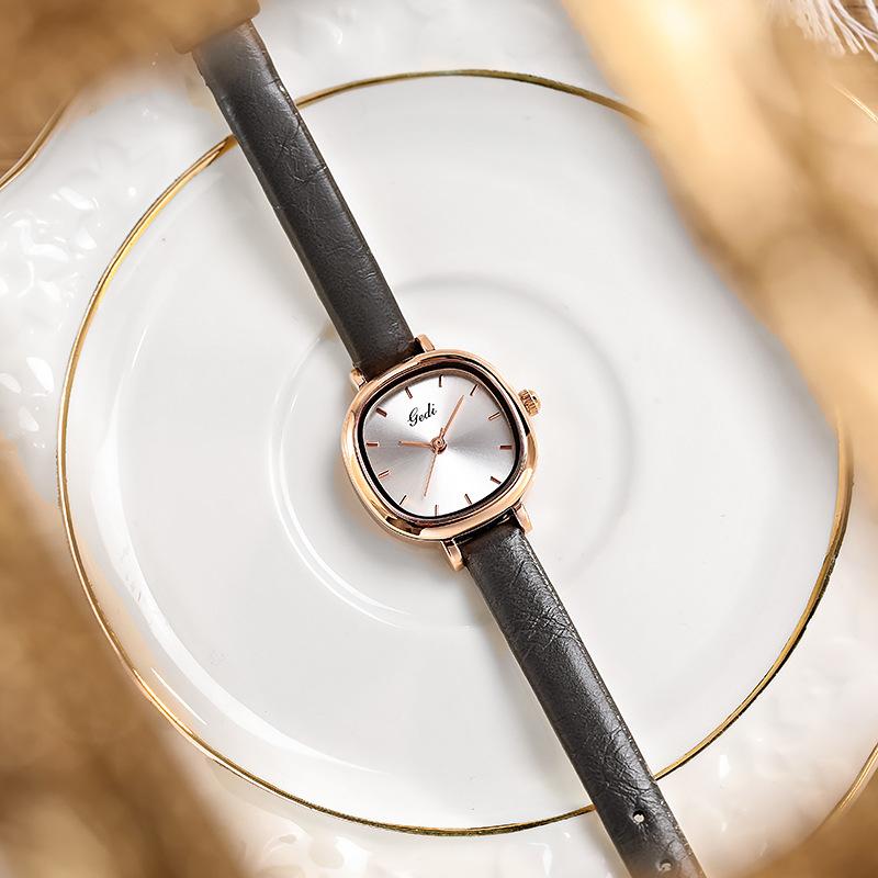 Simple Small Plate Women'S Watch Niche Belt Student Test Watch Quartz Waterproof Women'S Watch
