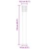 Vidaxl Lampa Ogrodowa Na Słupku, Z Gniazdkiem, Srebrna, 110 Cm, Stal