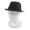 Great HERMES Hat Rabbit Felt Fedora with Ribbon Dark Gray Wool Mens 57 Used