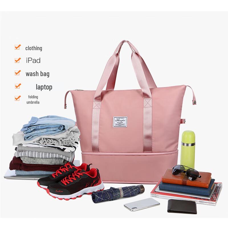 ZY Women's Large Capacity Portable Travel Duffle Bag