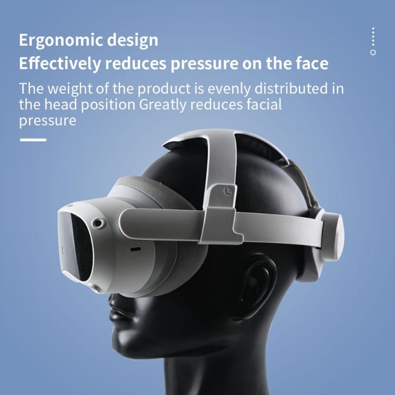 Cinturino per la testa resistente per Pico 4 VR Cinturino di ricambio Comfort Regolabile Riduci la pressione sul viso Accessori per fascia da testa VR