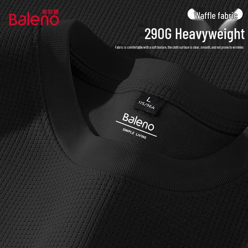 Baleno Men's Waffle Knit Long Sleeve T-Shirt
