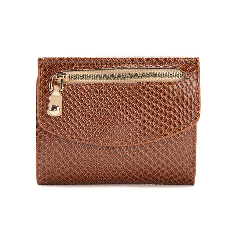 Fashionable Wallet Small Crocodile-patterned Bag Large Denomination Multiple Slots Coin Purse