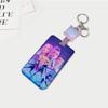 Push-pull Sliding Cover Type Card Cover Acrylic Decorative Keychain Automatic Telescopic Rope DIY