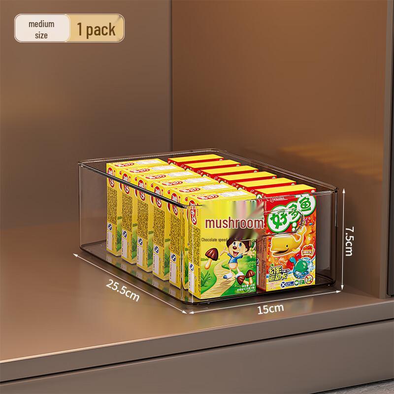 Transparent Stackable Storage Box with Handle