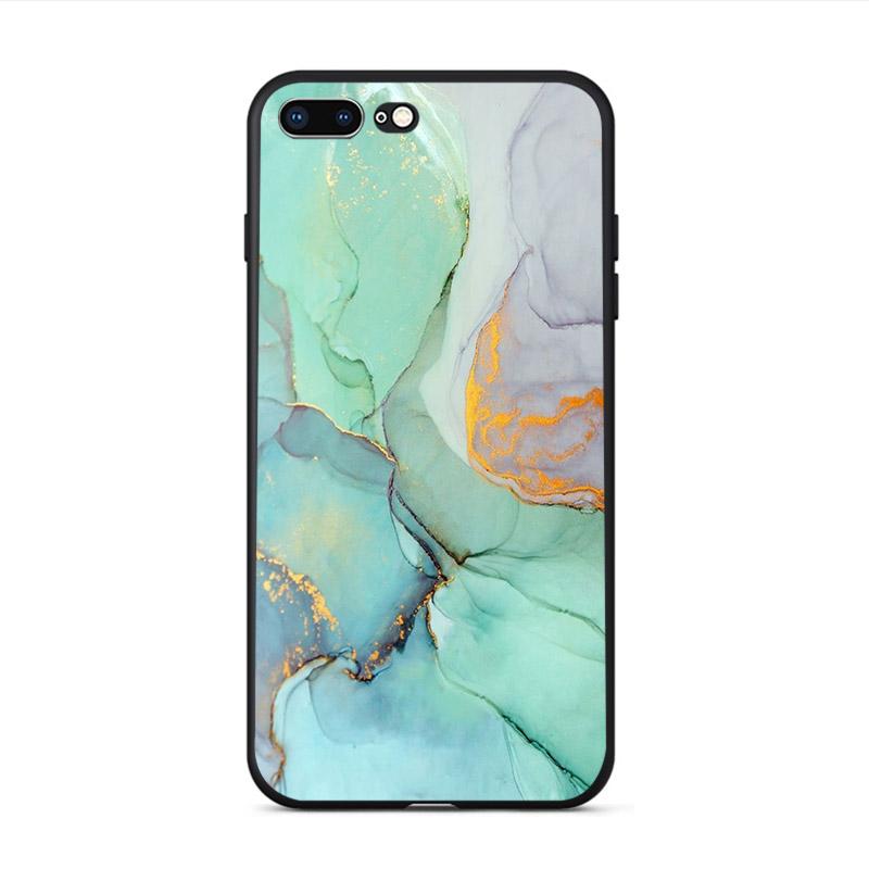 Weiche Telefonhülle mit glänzender Granitstein-Marmorstruktur für iPhone X XS XR 11 Pro Max SE2020 6s 6 7 8 plus 5 5S 10 TPU-Schale