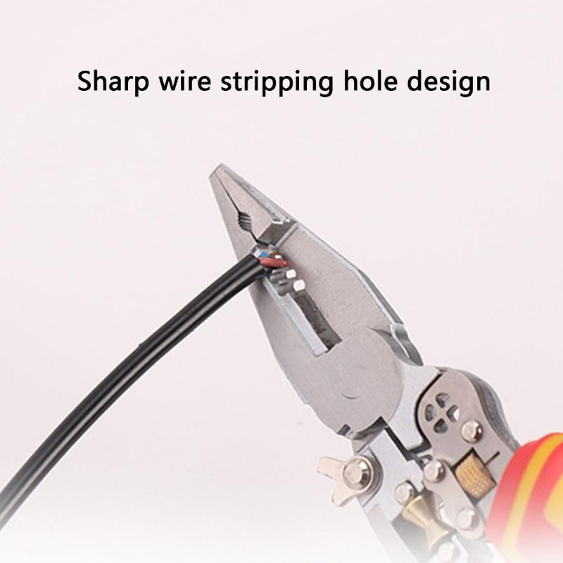 Wire Stripper Tool Wire Stripper Wire Crimper Wire Crimping Tool Multifunctional Electrician Pliers for Clamping