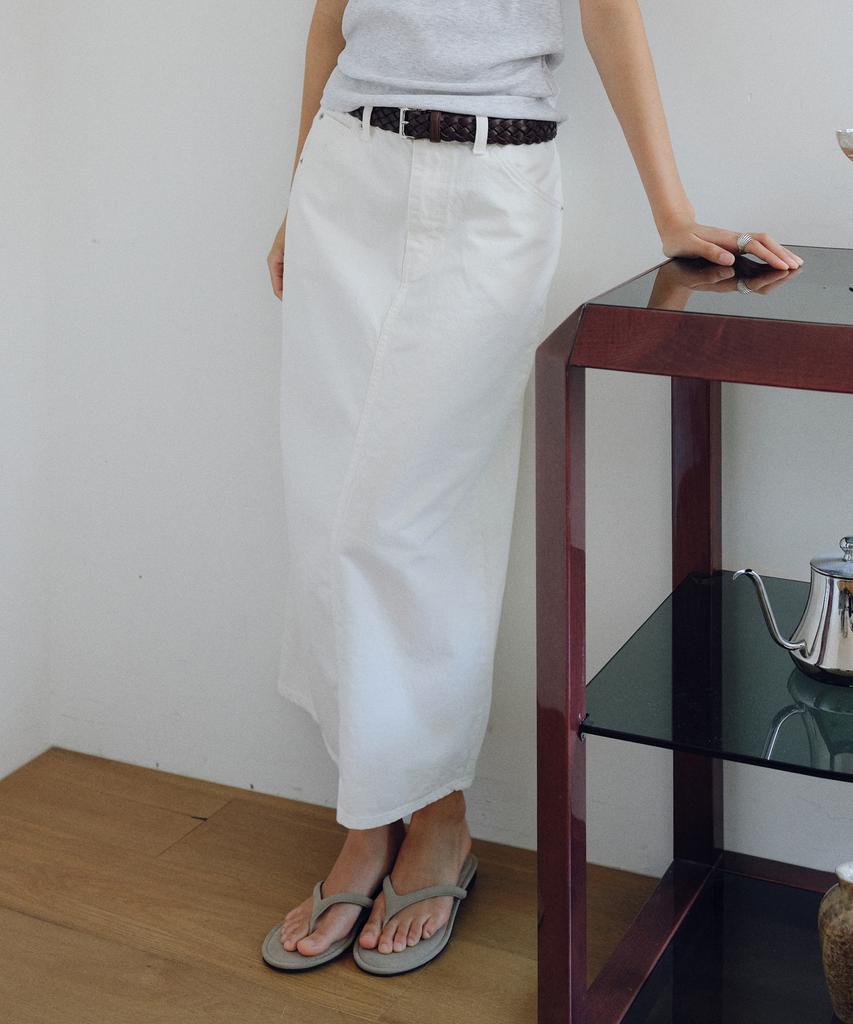 Yulago Denim H-Line Long Skirt